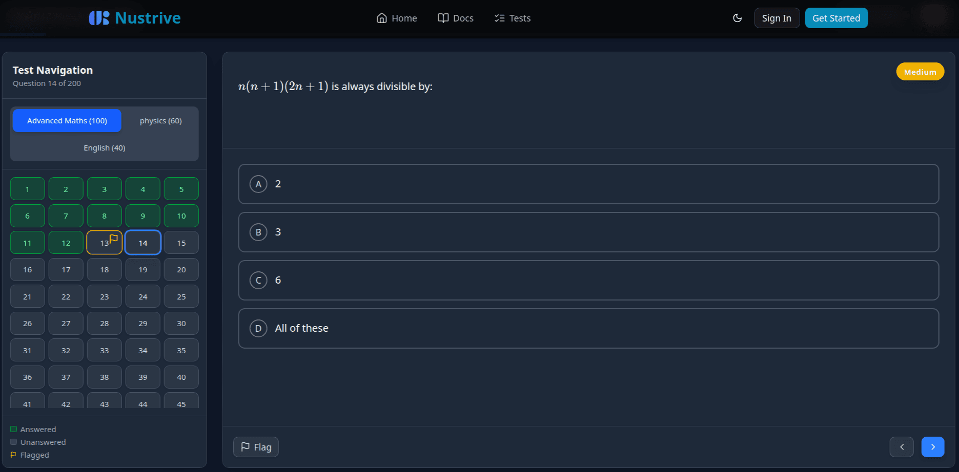 Nustrive Test Interface